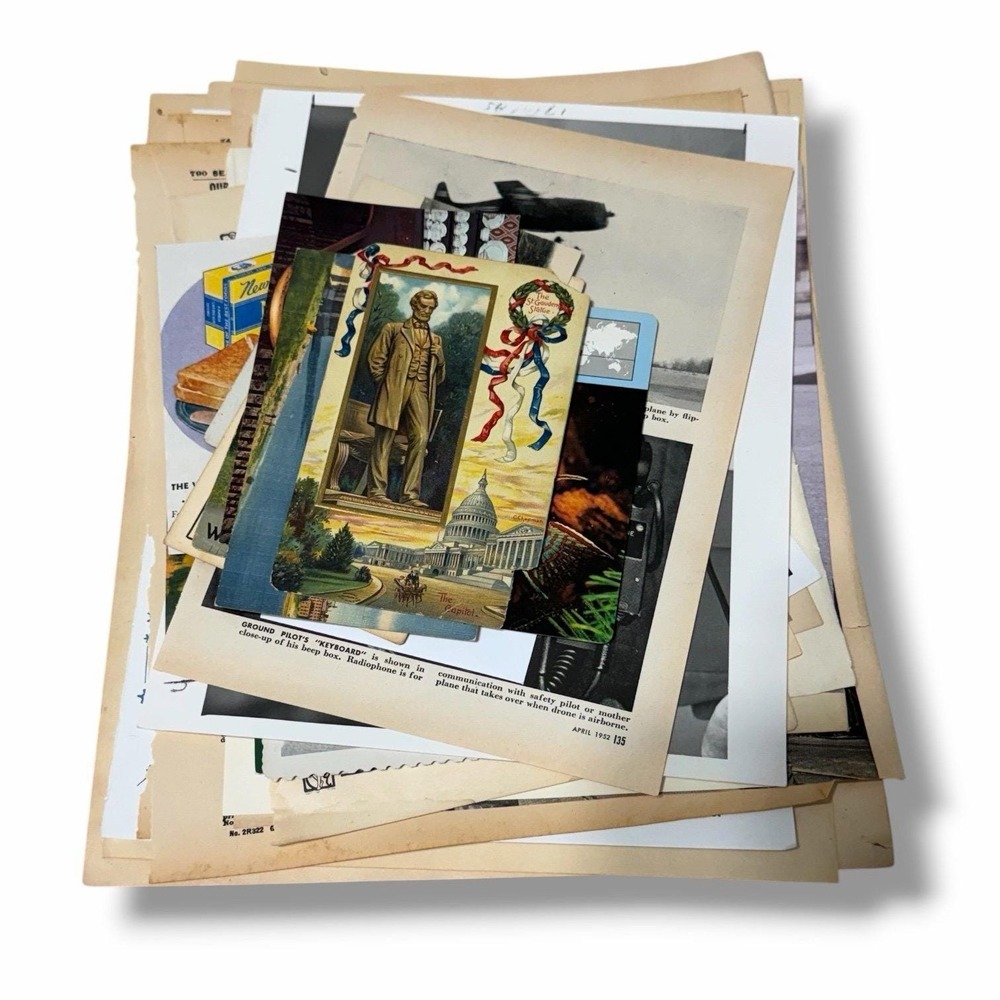 50+ piece Ephemera Lot 17 Collage Crafting Junk Journals Scrapbooking